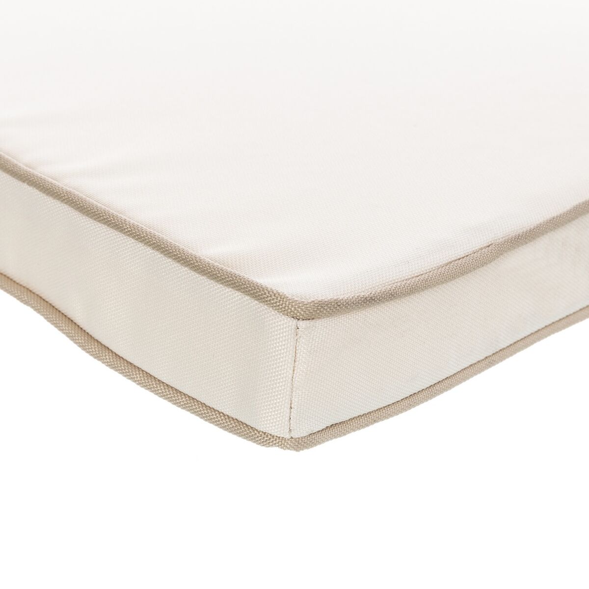 Almofada para cadeiras Creme 123 x 48 x 4 cm